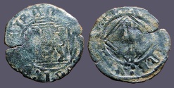 World Coins - Enrique IV billon Blanca. 1471-1474   Castilia and Leon.   