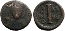 Ancient Coins - Justinian I AE14 decanummium. Ravenna