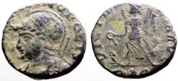 Ancient Coins - Constantinople City Commemorative AE14 Victory. Rome Mint