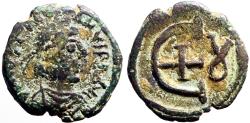 Ancient Coins - Justinian I AE14 Pentanummium. Theupolis