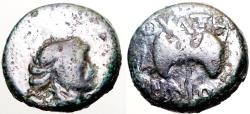 Ancient Coins - Lydia, Thyateira AE16 Apollo / Labrys