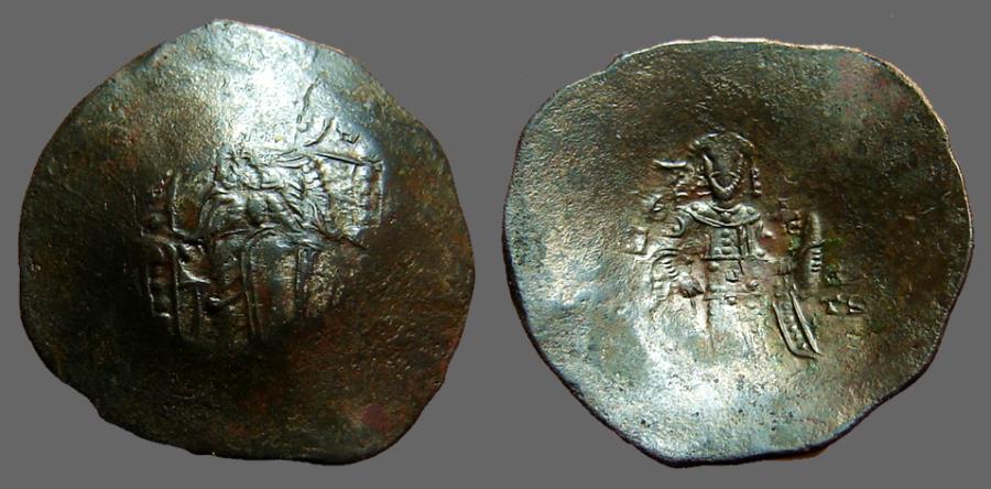 bits Aspron Trachy Isaac II Angelus Menta de Constantinopla 1185-1195 Ad./N124 