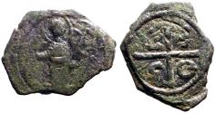 Ancient Coins - Crusaders, Antioch. Tancred AE23x18 Follis. St. Peter