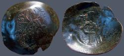 Ancient Coins - Isaac II, Angelus. AE Aspron Trachy  Constantinople