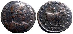 Ancient Coins - Julian II The Philosopher AE28 Nicomedia. Bull
