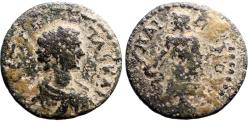 Ancient Coins - Geta AE16 Lydia, Hypaepa. Asklepios