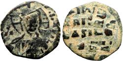 Ancient Coins - Anonymous AE21 Follis attributed to Basil II. Constantinople.