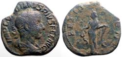 Ancient Coins - Gordian III AE29 Sestertius. Laetitia w. anchor & wreath