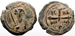 Ancient Coins - Principality of Antioch. Tancred. Regent AE23 Follis. Cross
