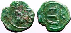 Ancient Coins - Justin II AE Pentanummium, Monogram. Cyzicus