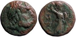 Ancient Coins - Thessalian League AE17 Chalkous. Zeus / Athena Itonia