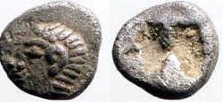 Ancient Coins - Asia Minor Uncertain AR5 Tetartemorion