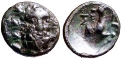 Ancient Coins - Selge, Pisidia AE13 Herakles facing / Stag