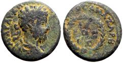 Ancient Coins - Commodus AE20 Cilicia, Anazarbus.  City name & wreath.