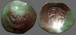 Ancient Coins - Manuel aspron trachy 28mm. Virgin / Manuel stg. 