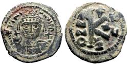 Ancient Coins - Justinian I AE26 1/2 Follis. Cyzicus year 25