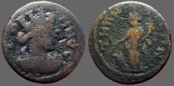 Ancient Coins - Temnos, Aeolis AE18, semi-autonomous. Tyche / Tyche