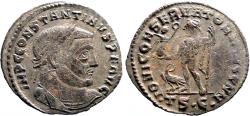 Ancient Coins - Constantinus I AE24 Follis.  Genius.  Thessalonica