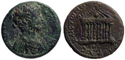 Ancient Coins - Commodus AE26 Anazarbus, Cilicia.  Decastyle Temple