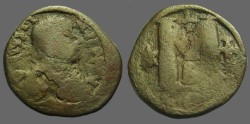 Ancient Coins - Justin I AE30 Follis, Constantinople SB#63