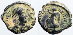 Ancient Coins - Valens AE3 SECVRITAS REIPVBLICAE  Victory adv. left.