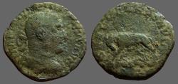 Ancient Coins - Philip I AE27 Sestertius.  She Wolf & Twins