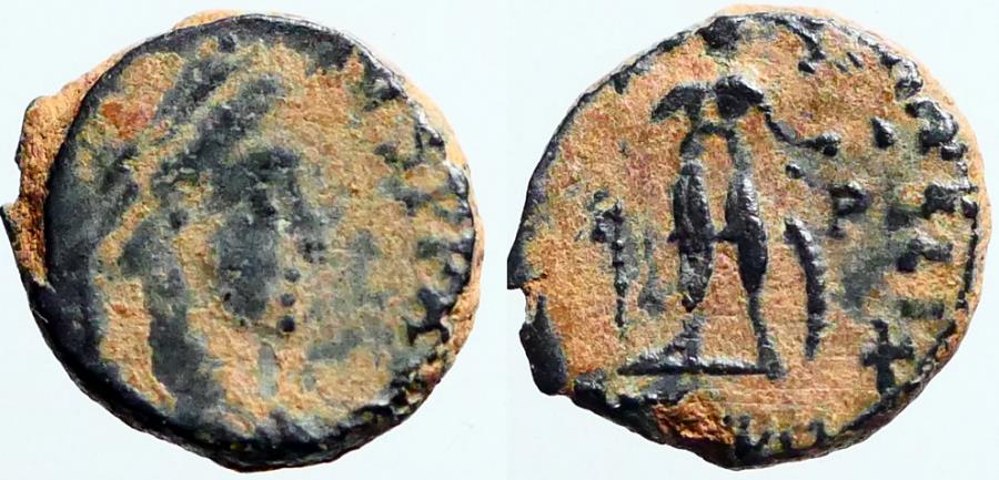 Ancient Coins - Honorius AE3 VRBS ROMA FELIX. Antioch, Turkey