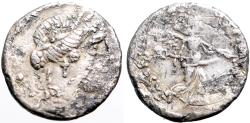 Ancient Coins - Roman Republic. L. Hostilius Saserna AR17.2 Denarius