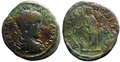 Ancient Coins - Severus Alexander AE26 Dionysopolis, Moesia Inferior. Great God sacrificing over altar.