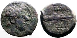 Ancient Coins - Seleukid Kings. Antiochos IX AE18 Winged Thunderbolt