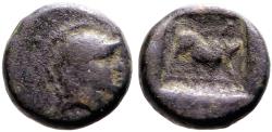 Ancient Coins - Phrygia, Kibyra AE11 Bull butting right