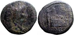 Ancient Coins - Augustus AE23 as Altar of Lugdunum