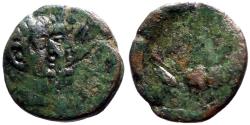Ancient Coins - Tiberius & Drusus AE17 Macedon, Philippi. Priests plowing w. oxen