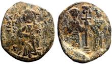 Ancient Coins - Constantine X and Eudocia AE27 Follis