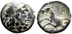 Ancient Coins - Pisidia, Termessus Maior AE18 Zeus / Horse galloping