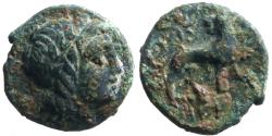 Ancient Coins - Ionia, Miletos AE13 Apollo / Lion & star