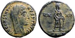 Ancient Coins - Constantine I The Great AE15 Constantine veiled and standing right