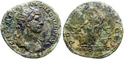 Ancient Coins - Hadrian AE26 Dupondius Annona. Rome