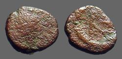 Ancient Coins - Anastasius I AE8 Nummus.  Monogram   491-518 AD.