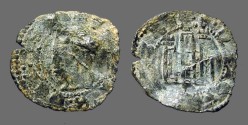 World Coins - Alfonso XI. "el Justiciero", billon denaro. 1312-1350 AD.