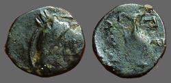 Ancient Coins - Mysia, Prokonnesos. AE11 Female head / Oenochoe