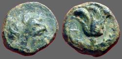 Ancient Coins - Islands off Caria, Rhodes. AE10 Chalkous. Rhodos / Rose