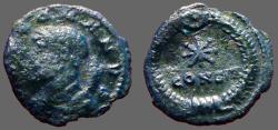 Ancient Coins - Time of Constantine AE4 Genius / POP ROMANVS