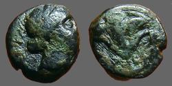 Ancient Coins - Islands off Caria, Rhodes. AE10 Chalkous. Rhodos / Rose