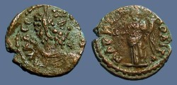Ancient Coins - Septimius Severus AE18, Marcianopolis, M.I.  Homonia. 