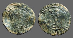 World Coins - Fernando V & Isabella, 18mm billon Blanca. 1474-1504 AD. 