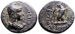 Ancient Coins - Phrygia, Laodicea ad Lycum. AE16.5 Mên / Eagle