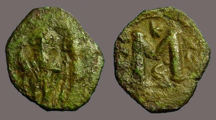Ancient Coins - Constans II & Constantine IV AE18 Follis