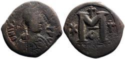 Ancient Coins - Justinian I AE30 Follis. Constantinople