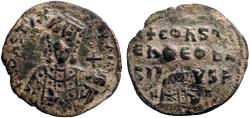 Ancient Coins - Constantine VII AE26 Follis. Constantinople